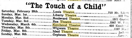 Kercheval Theatre - 1914 Listing (newer photo)